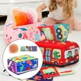 thumbnail image 1 of Caja de pañuelos para bebés, Caja de pañuelos para bebés sensoriales, Aprendizaje preescolar Tejidos sedosos Tejidos de tracción ocupados Juguete sens Dinosaurio, 1 of 8