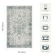 thumbnail image 4 of Alfombra de entrada lavable Rugxara, 90 x 150 cm, antideslizante, azul claro y gris, 4 of 9