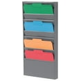 thumbnail image 3 of CintBllTer Steel Medical Chart Hanging Wall File Holder, 10 Pockets, Gray, 3 of 3