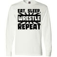 thumbnail image 3 of Inktastic Eat, Sleep, Wrestle, Repeat Long Sleeve T-Shirt, 3 of 5