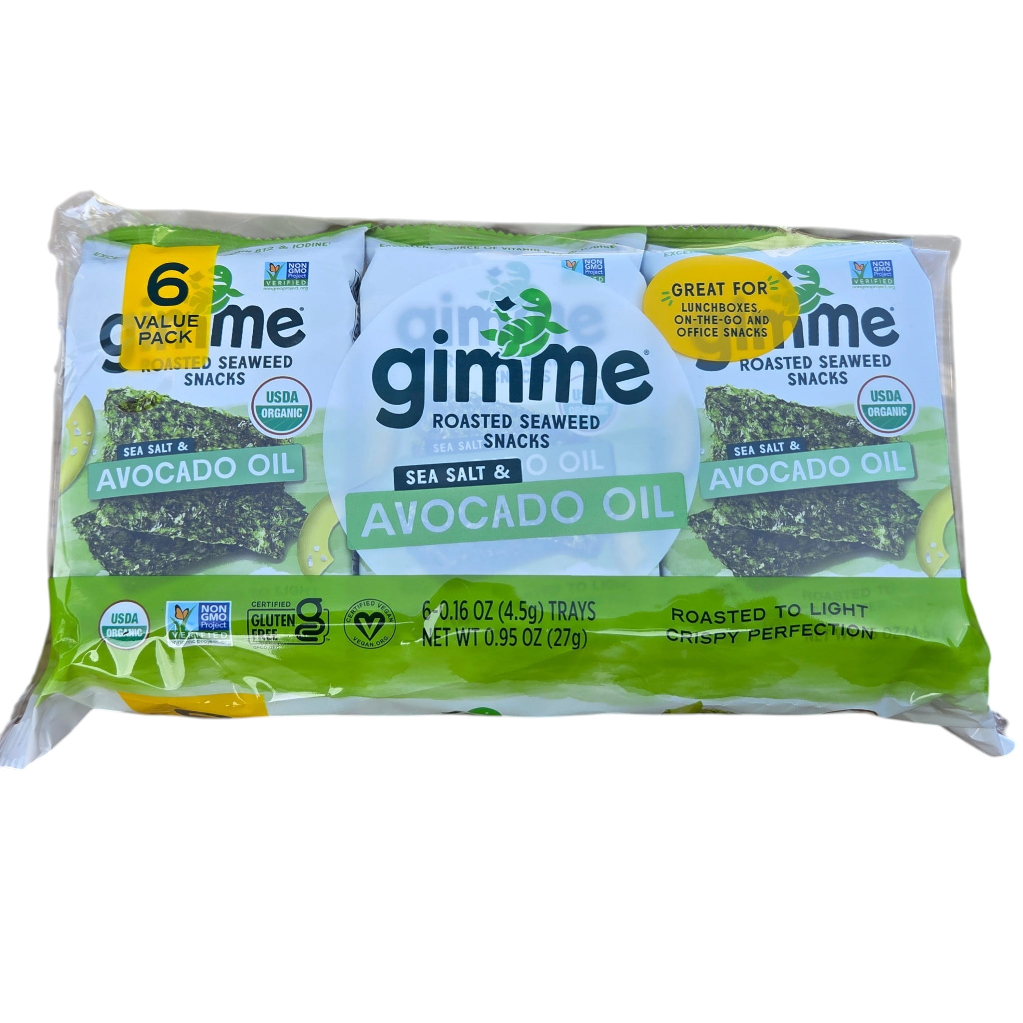 Gimme Seaweed, Premium Roasted Seaweed Sheets, 0.92 oz, Avocado