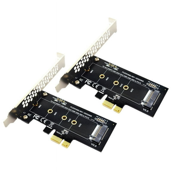 2X PCIE to M2 Adapter PCI Express 3.0 X1 to NVME SSD M2 PCIE Raiser Adapter Support 2230 2242 2260 2280 M.2 SSD