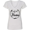 thumbnail image 3 of Inktastic World's Best Nana Women's V-Neck T-Shirt, 3 of 5