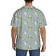 thumbnail image 3 of Fotbe Baby Elephant Giraffe Camisa Estampada de Manga Corta para Hombre, Casual de Verano, Estilo Playero, Sin Arrugas-Small, 3 of 5