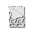 thumbnail image 2 of Seahorse Soft Flannel Fleece Blanket, Engraving Style Tropical Underwater Animals Pattern with Starfish Seahorse, Cozy Plush for Indoor and Outdoor Use, 60" x 80", Indigo and White, by Ambesonne, 2 of 6