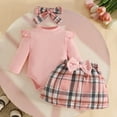 thumbnail image 2 of Zshosam Fall Outfits for Baby Girls Baby Girl Outfit Newborn Romper And Corduroy Skirt Little Dress Outfits Size 6 12 Months,(Red 6-12 Months), 2 of 7