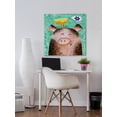 thumbnail image 3 of "Pigs Posy Peep" Painting Print on Wrapped Canvas, 3 of 5