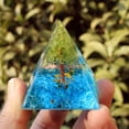 thumbnail image 1 of Mini pirámide de cristal natural, generador de energía, cuarzo, amatista, curación espiritual, cristal, chakra, pirámide de resina, 1 of 6