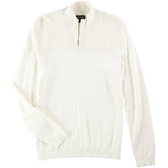 Suéter de punto con textura Alfani para Hombre color blanco roto pequeño