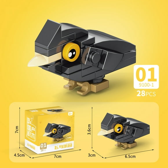 Blocs de Construction Miniatures pour Enfants de 6 à 12 Ans Animaux Marins Jouets Assemblés