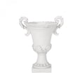 thumbnail image 2 of Magnesium Oxide Garden Urn Planter Antique White Magnesium Oxide Roman Style with Drainage Hole Indoor Outdoor Multi-Purpose Planter No Assembly, 2 of 10