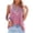 Pink, variant on Scyoekwg Womens Tops Camisole Sleeveless Tank Tops Camisole Casual Summer Basic Sling Loose Solid Color V-Neck Lace Camisole T Shirts (Black,XL)