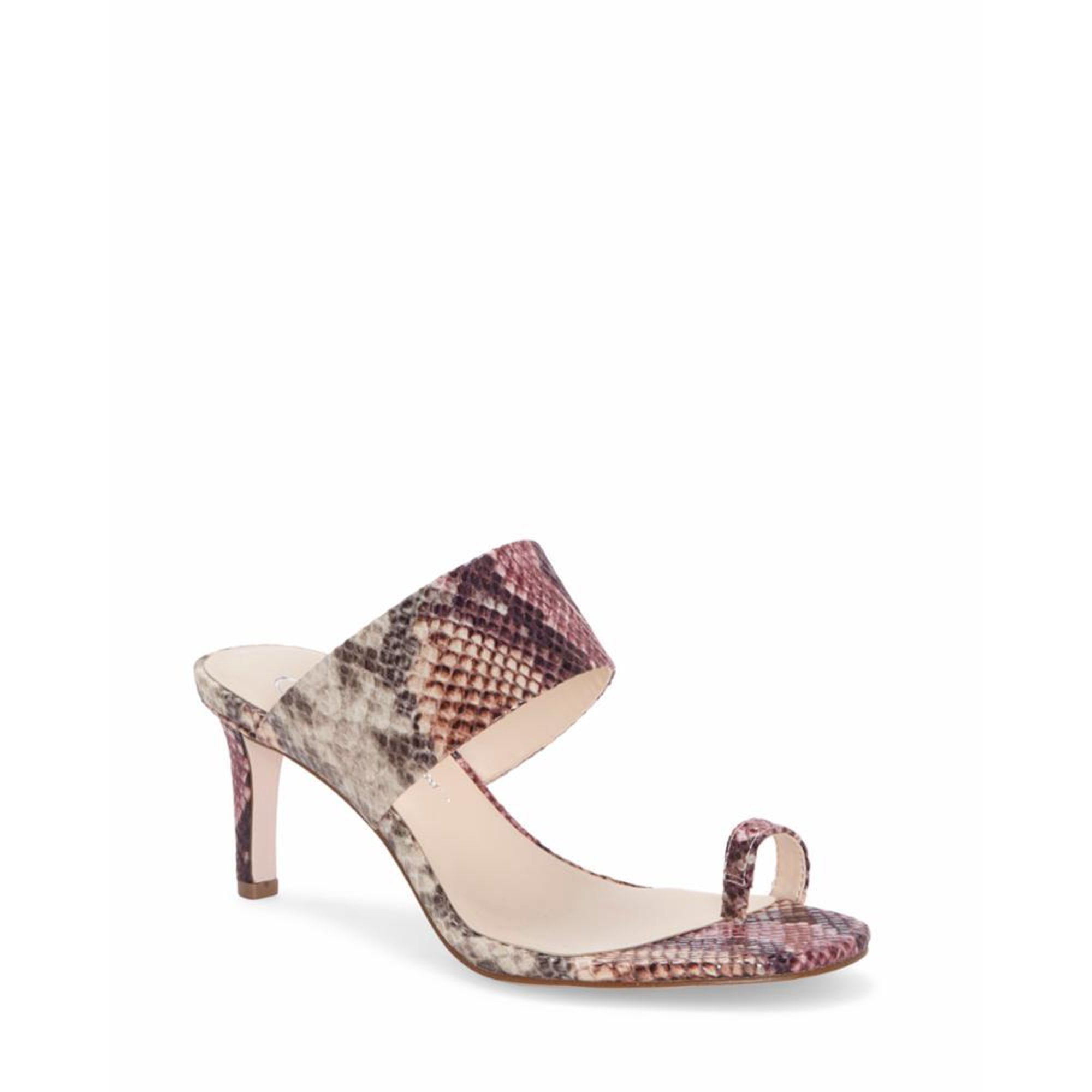 mauve heeled sandals