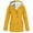 Yellow, variant on YanHoo Walmart Prime Sale Womens Plus Size Raincoat Waterproof Warm Sherpa Lined Zip Up Drawstring Hooded Jackets Windbreaker Winter Outdoor Windproof Jacket