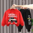 thumbnail image 2 of xaweyi Toddler Baby Boy Clothes Fall Winter Long Sleeve Sweatshirt Pants 2pc for 12M 18M 2T 3T Boy Outfits,Sizes 5-6 Years, 2 of 6