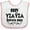 White and Pink, variant on Inktastic My Yiayia Loves Me Yia Yia for Grandchild Girls Baby Bib