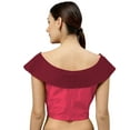 thumbnail image 3 of eloria Women's Blouse Boat Neck Filler Multicolor Sleeveless Top Color: Fcshia Pink & Magenta | Size: 40, 3 of 5