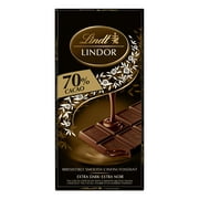 Chocolat noir LINDOR à 70 % de cacao de Lindt – Barre (100 g)