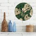 thumbnail image 3 of Yayeee 10" Wall Clock Battery Operated Quartz Round Silent Non-Ticking Home Decor,Beige Abstract, 3 of 6