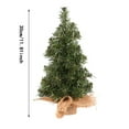 thumbnail image 3 of ZENMELE Christmas Tree Green Tree 30cm Mini Christmas Tree Linen Bottom Tree Christmas Festival Shopping Window Tabletop Decoration, 3 of 8