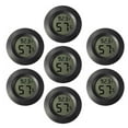 thumbnail image 1 of Phenofice 7Pcs Portable Black Hygrometer Thermometer for Indoor and Outdoor Reptile Habitat Use, 1 of 8