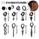 thumbnail image 2 of Pendientes Para Hombres Y Mujeres, Pendientes De Tuerca Negros, Pendientes De Acero Inoxidable, Conjunto De Pendientes De Aro, Regalo De Joyería 1 Juego Scienceny AP006026-00, 2 of 6