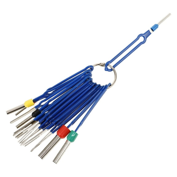 OHOIOLLA 18Pcs Connector Depinning Tool Kit Multi Color for Car Maintenance and Repair Shop Use