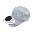 thumbnail image 2 of Sombrero con visera solar y ventilador para hombre y mujer, protección solar desmontable para playa Gris, 2 of 9