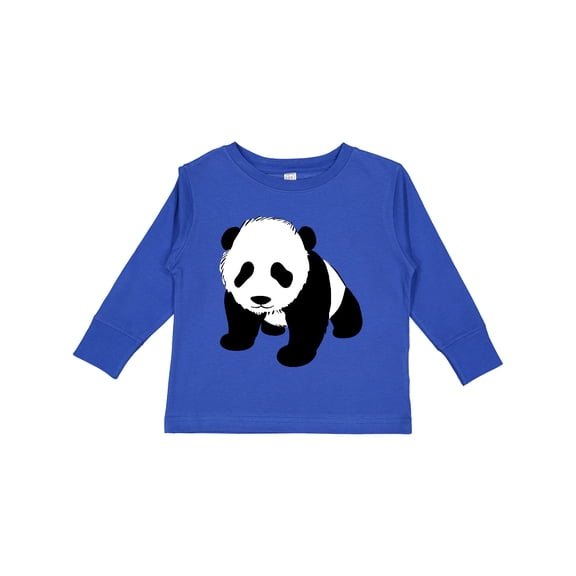 Inktastic Panda Bear Boys or Girls Long Sleeve Toddler T-Shirt