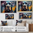 thumbnail image 4 of Designart "Bold Boxer II" Animals Dog Floater Framed Wall Art Living Room, 4 of 5