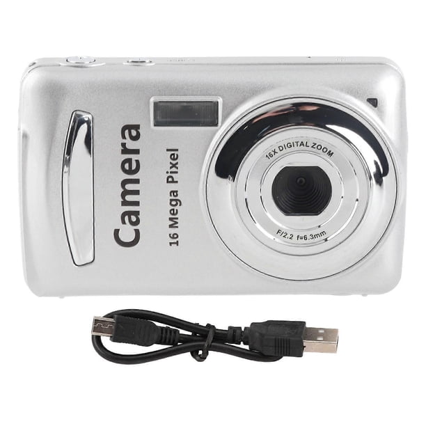 HD 1080P 16MP Digital Camera, 2.4 inch Color LCD Screen, Compact, Small, CCD, Supports up to 32GB Retro Storage