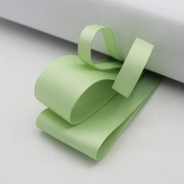 Cinta de satén de grogrén verde musgo para embalaje de regalo, decoración de fiesta de Navidad hecha a mano, bricolaje, 16, 25, 38 MM, 5 yardas