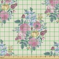 thumbnail image 2 of Ambesonne Floral Fabric by the Yard Upholstery, Natural Bouquet of Blossom, 1 Yard, Eggshell Multicolor, 2 of 5