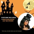 thumbnail image 6 of HMS Mini Burlesque Costume Black Gothic Hat w/Spider One Size Unisex, 6 of 6