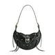 thumbnail image 1 of Bolso de hombro JW PEI Tessa de piel vegana negra aplastada para mujer, 1 of 6