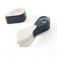 thumbnail image 3 of QualitChoice Magnifying Lens Jewelry Supplies 10X 30X Compact Size Luminous LED Light Multifunctional Optic Glass Stamp Magnifier 20X, 3 of 6