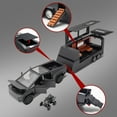 thumbnail image 6 of 1/24 Truck Toy Alloy Diecast Metal Toy Trucks with Lights and Sounds, Pull Back Toy Cars for Kids Friends Ages 3 and Up (Camper, Gray), 6 of 6