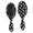 Black Halloween Ghosts, variant on Halloween Ghost Bat Pattern Brush, Detangling Hair Brush, Scalp Massage Hair Comb, Smooth Handle Gifts for Holiday Birthday Gifts