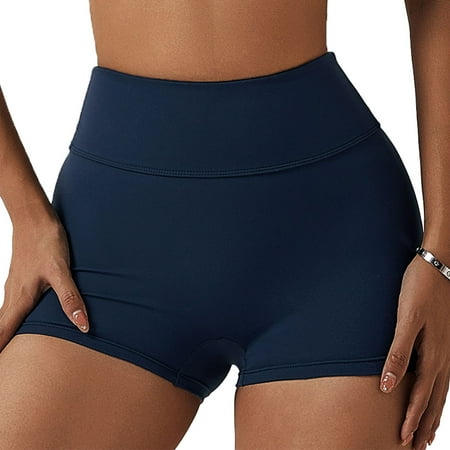 Women s tight shorts Yoga Fold Gym workout high waist shorts butt lifting hot pants