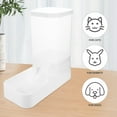 thumbnail image 4 of LOLIPPYY 1Pcs Pet Feeder Station Automatic White For Rabbit Cats Food Storage, 4 of 8