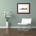 thumbnail image 3 of Trademark Fine Art 'Toledo Ohio Skyline' Canvas Art by Michael Tompsett, White Matte, Wood Frame, 3 of 4