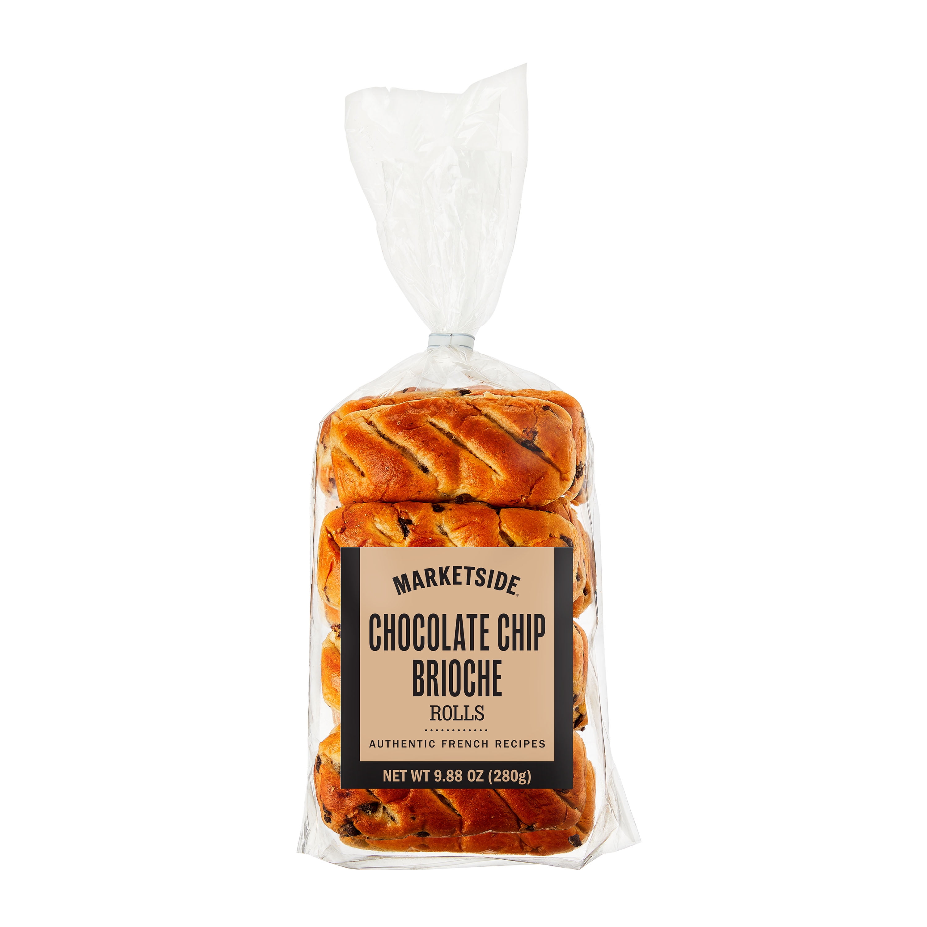 Marketside Chocolate Chip Brioche Rolls, 9.88 oz, 8 Count