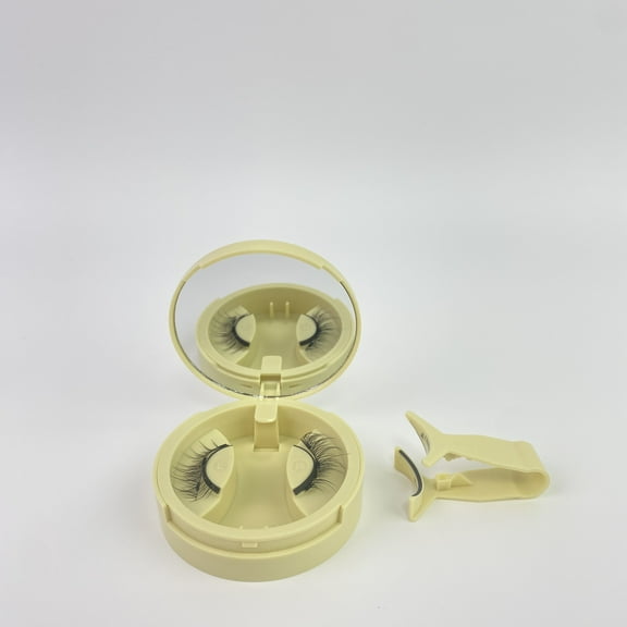 Syluqenta False eyelashes,Magnetic Eyelashes 1 Pair Reusable Magnetic Eyelashes with Applicator No Glue Needed Eyelashes (B05)