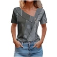 thumbnail image 1 of Womens V-Neck Fashion Casual Short-Sleeved Spring and Summer Top, 1 of 5