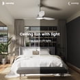 thumbnail image 6 of Wozzio 52-Inch Commercial Ceiling Fan with Integrated LED Light and Remote Control, 6 of 10