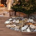 thumbnail image 5 of Defioc Cut Cats for Christmas Tree Skirt Snowman Xmas Tree Skirt Farmhouse Christmas Decorations Tree Mat for Holiday Party Decor-30", 5 of 6