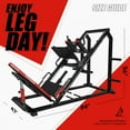 Syedee Complete Work Out Leg Press Hack Squat Machine with Linear