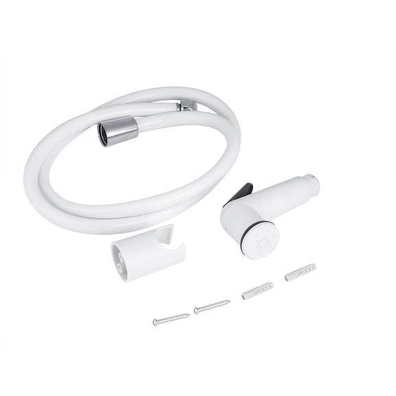 Falleo Clearance Portable ABS Plastic Hand Held Bidet Sprayer Bathroom Shower Spray Head Set with Hose & Holder