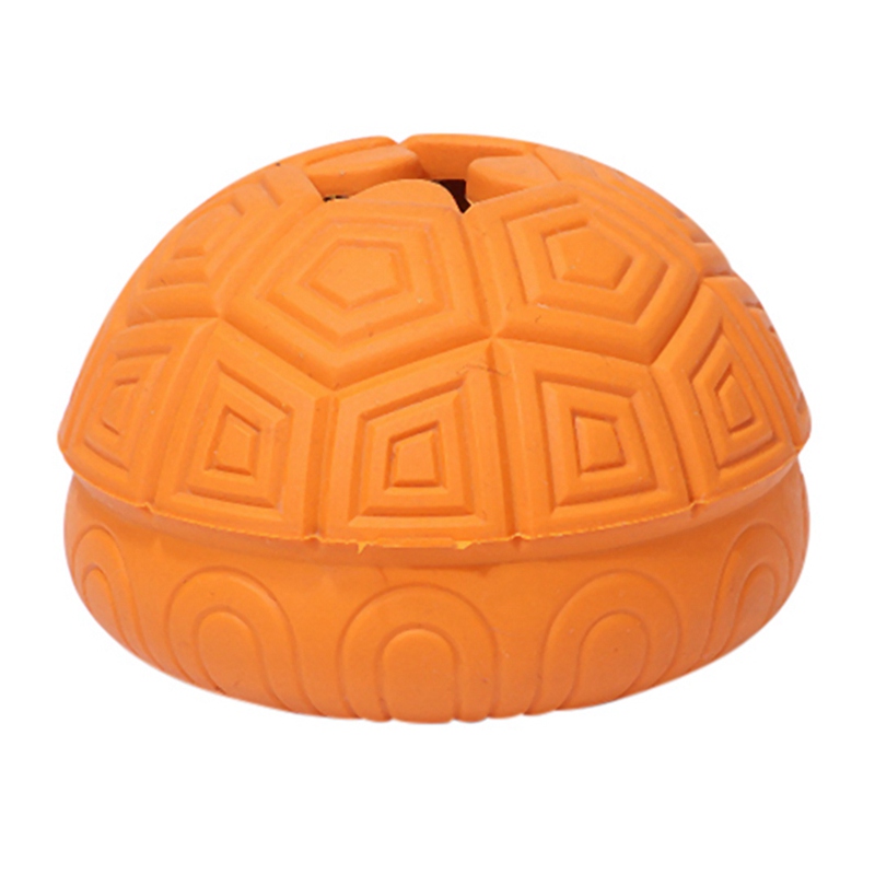 Multidunction Pet Dog Rubber Turtle Shell Leak Toy for Cleaning Teeth