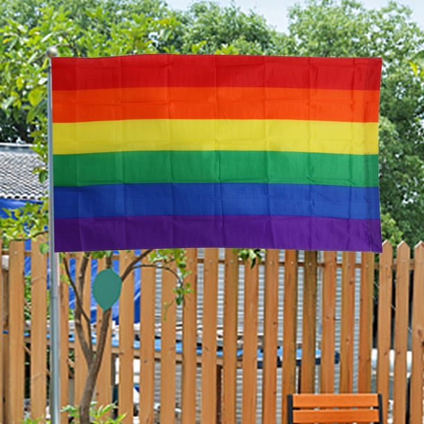 Banderas y pancartas del arco iris 3x5FT 90x150cm Lesbian Gay Pride LGBT Flag